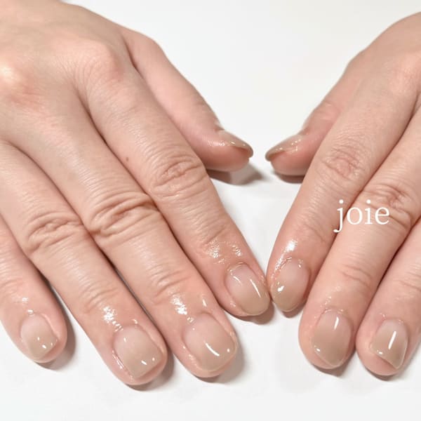 ラテカラーグラデーション|nail atelier joie【ジョワ】御徒町 （パラジェル・フィルイン・付替オフ無料）