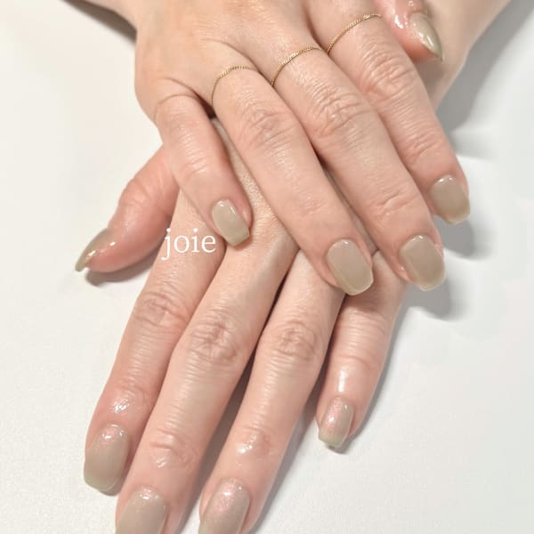 グリーン×ぴんくパールカラー|nail atelier joie【ジョワ】御徒町 （パラジェル・フィルイン・付替オフ無料）