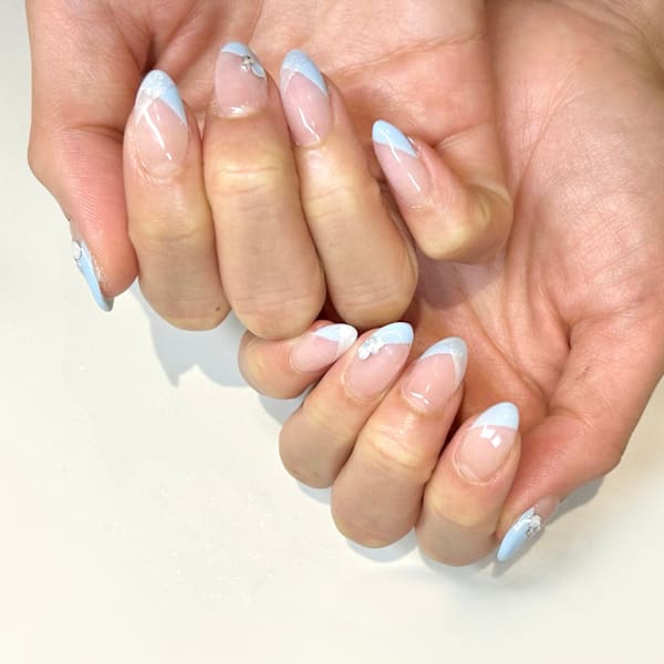 ななめフレンチネイル