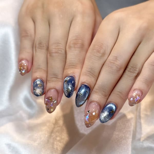 夜空ネイル