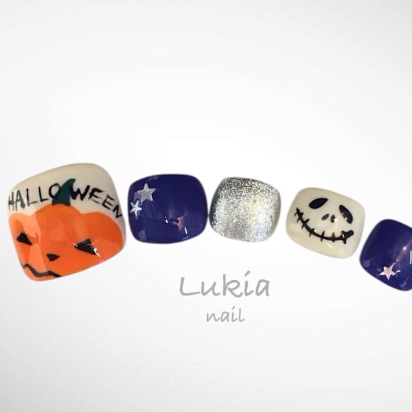 ハロウィン☆フットネイル
