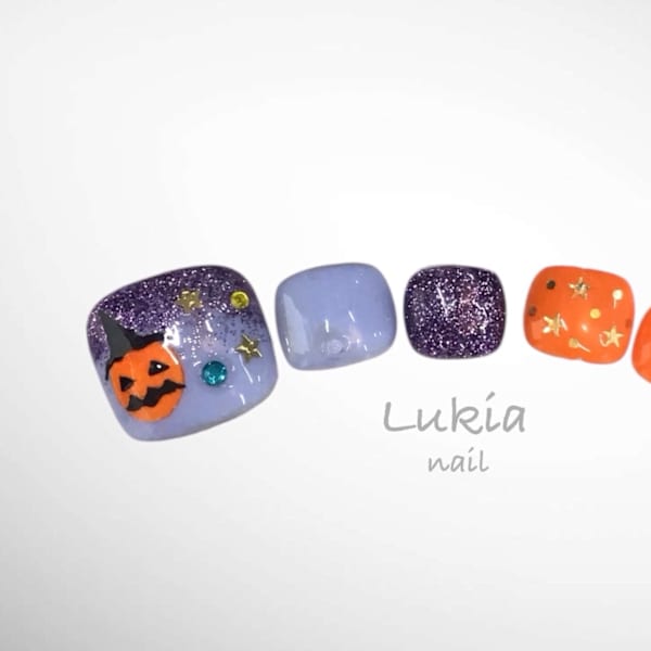 ハロウィン☆フットネイル