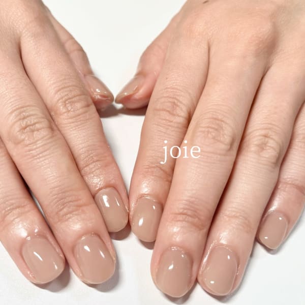 ブラウンカラーネイル|nail atelier joie【ジョワ】御徒町 （パラジェル・フィルイン・付替オフ無料）