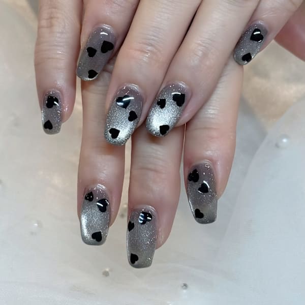 ハートホロネイル