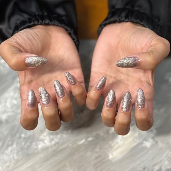 マグネットに2本デザイン（ミラーとシェル、パール）|FELICITA