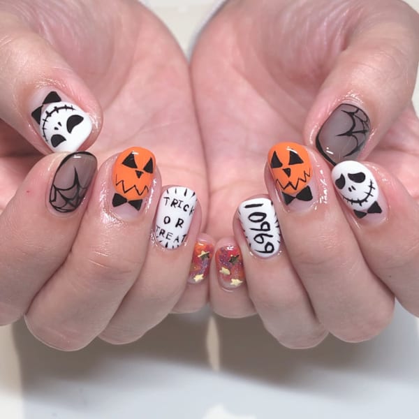 ハロウィーンネイル