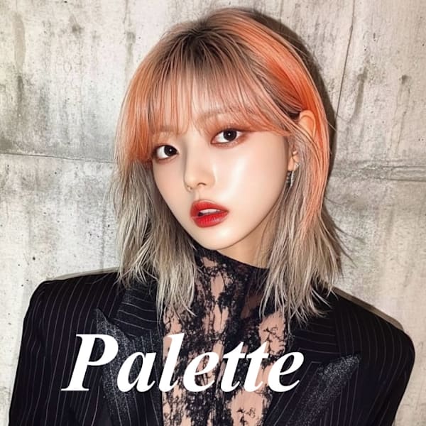 Palette 難波 ボブレイヤーカット/ウルフカット/ケアブリーチ/ダブルカラー