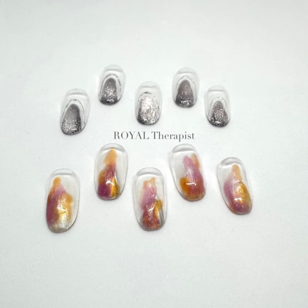 《hand》【定額】シンプルクリア Design➕ケア込み|Royal Therapist 袋町店