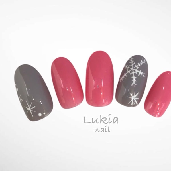 冬おすすめ☆シンプルネイル