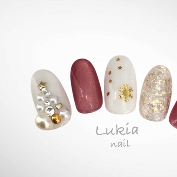 冬おすすめ☆ツリーネイル