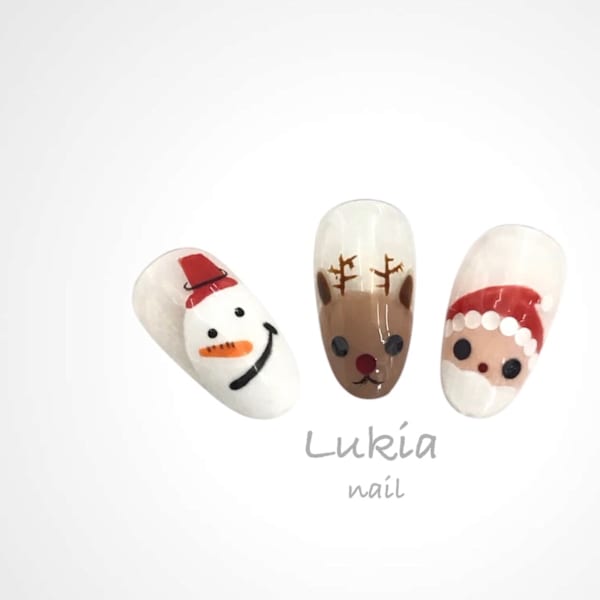 クリスマス☆サンタネイル