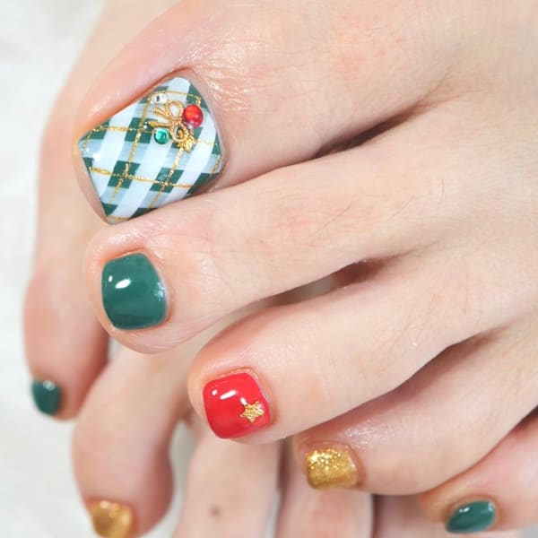 クリスマスネイル
