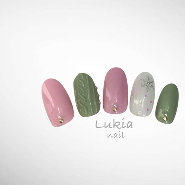 冬おすすめ☆シンプルネイル