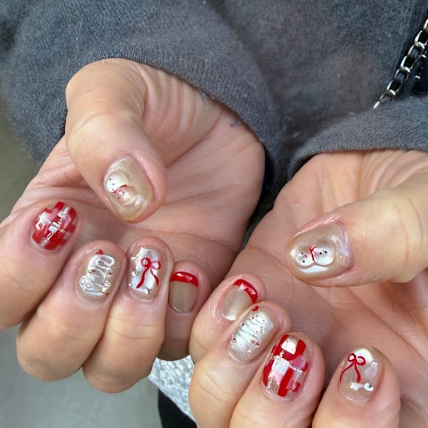 クリスマスネイル