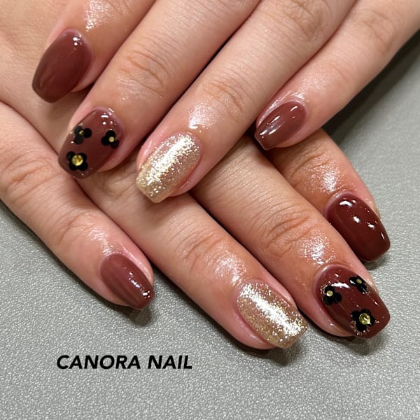 ホロフラワーネイル