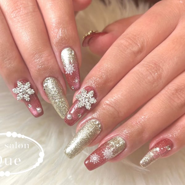 クリスマスネイル|ネイルサロンQUE