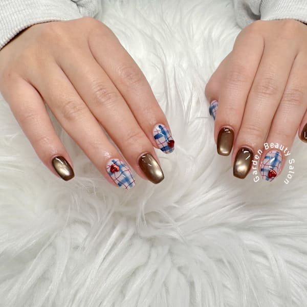 この時期人気のチェック柄デザイン＋マグネット