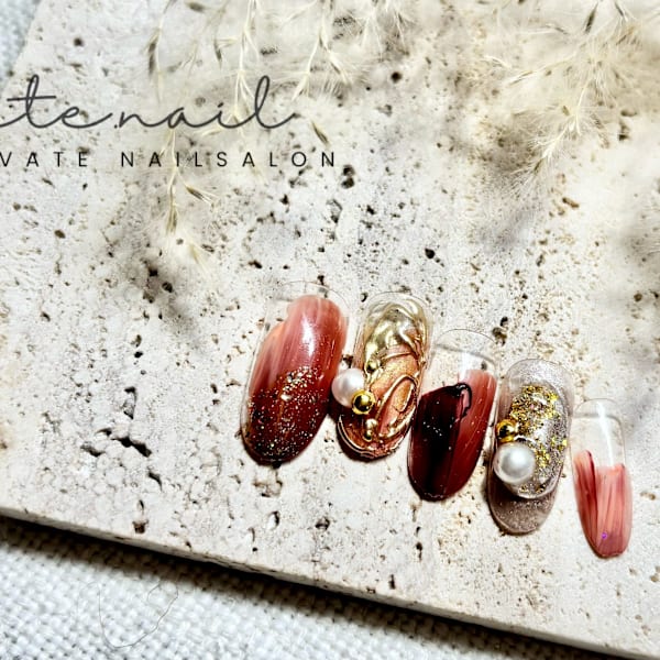 お正月＆成人式ネイル|tete.nail