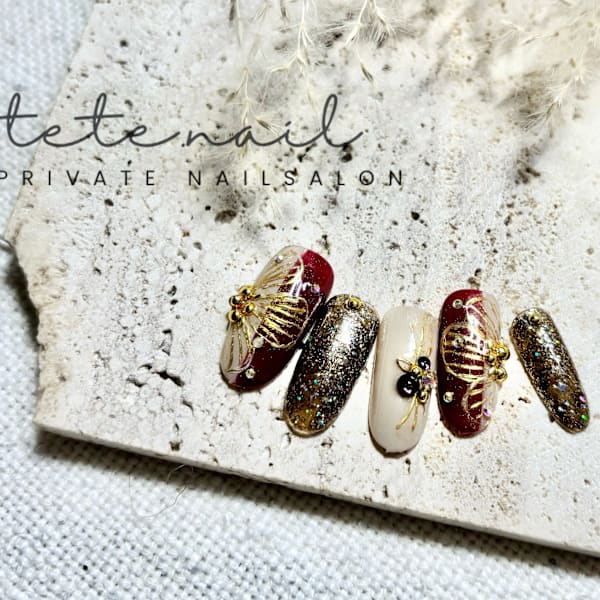 お正月&成人式ネイル|tete.nail