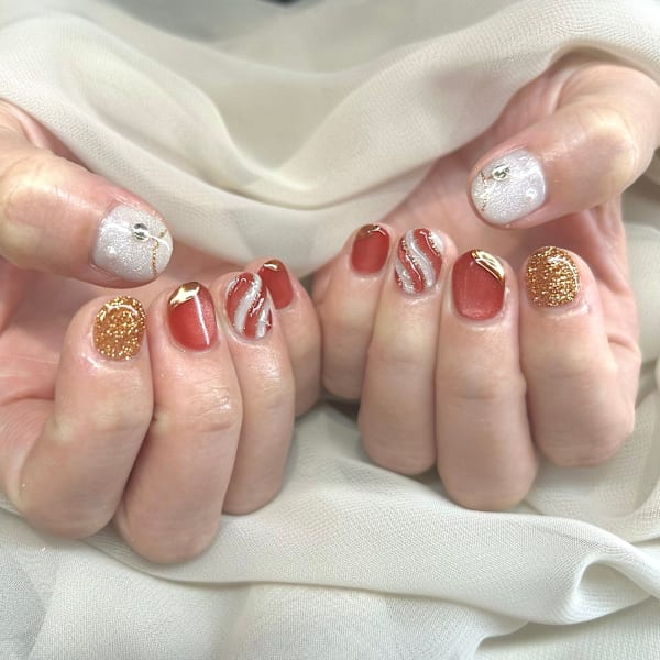 クリスマスネイル