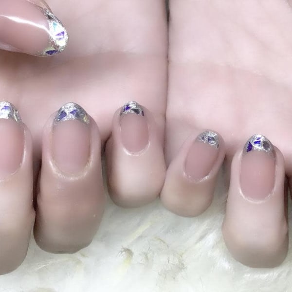 ガラスフレンチ|★ファッシーナ★池袋西口ネイルサロン