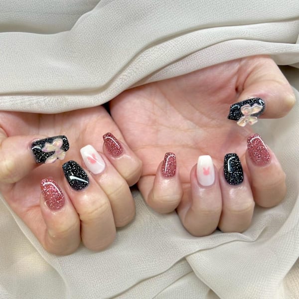 甘辛ガーリーネイル