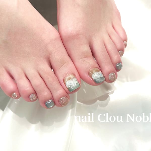 ニュアンスフットデザイン|nail Clou Noble