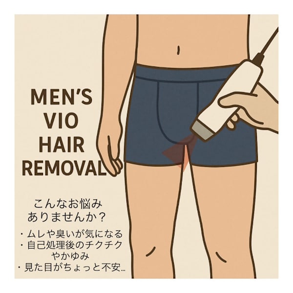 【メンズ脱毛】VIO脱毛|M's Style NAIL BAR