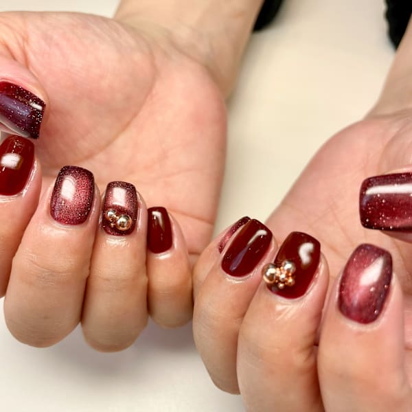〈ジェル〉ミックスボルドー|MENARD CHAMPS BILEC Nail Salon