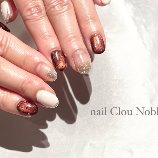 ボルドーマグ×ハートドット