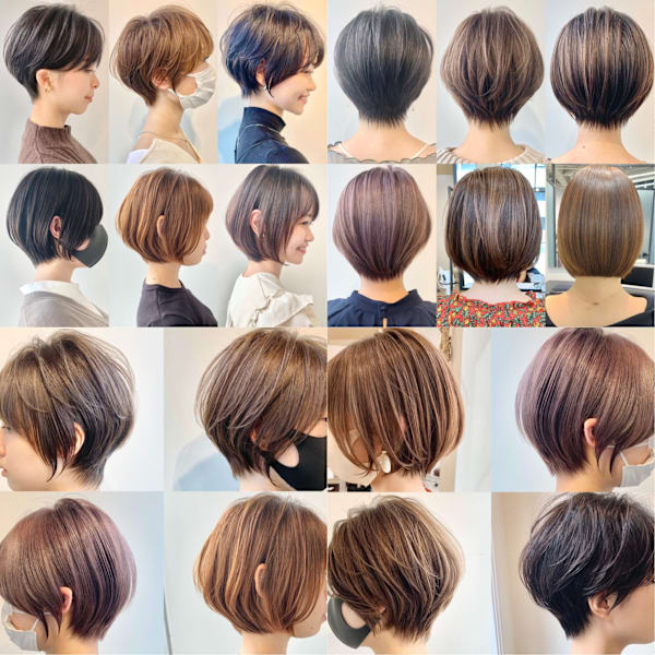 altru 池袋2nd 髪質改善ショートボブ/白髪ぼかしハイライト＆白髪染め