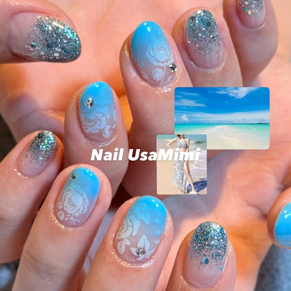 リゾートのおすすめ海ネイル|Nail UsaMimi