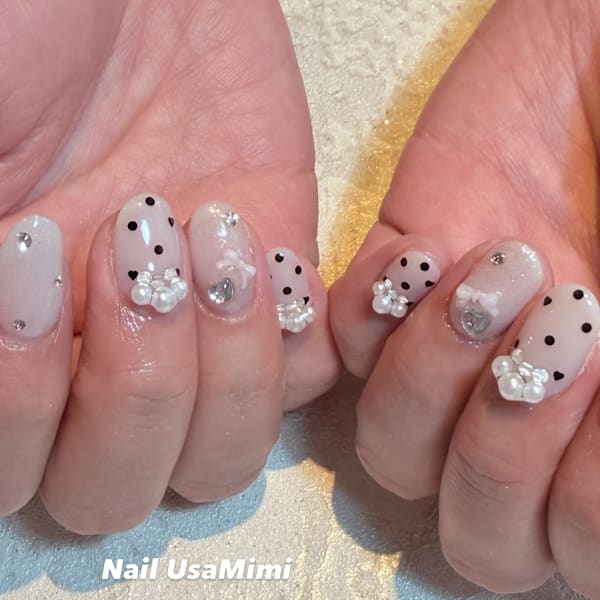 ドット&パール|Nail UsaMimi