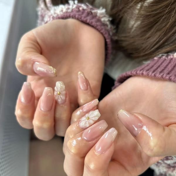 押し花ネイル