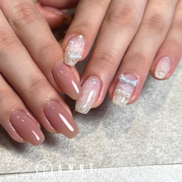 ANNE渋谷店 レースネイル パラジェル