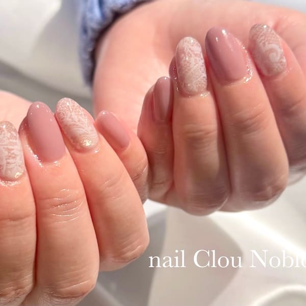 マグネット×レース|nail Clou Noble