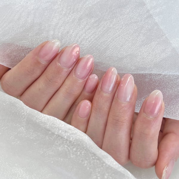 【シンプル】大人の桃ネイル♪|Nail Salon DANAE GINZA
