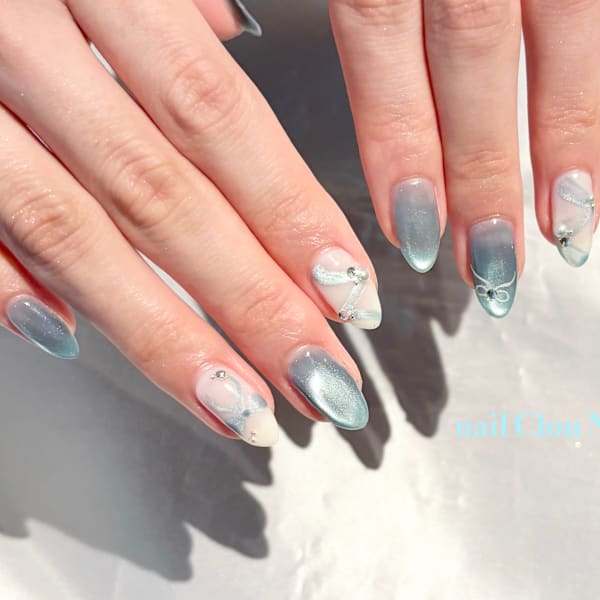 水光マグ×リボン|nail Clou Noble