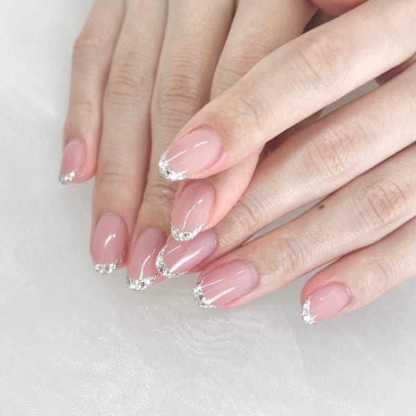 【大人気】夏のガラスフレンチネイル♪|Nail Salon DANAE GINZA