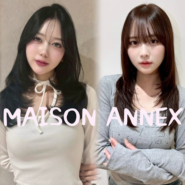 Maison Annex【心斎橋/レイヤーカット/ブリーチなしダブルカラー/髪質改善カラー】
