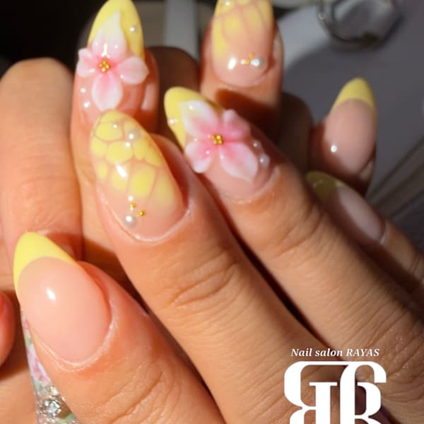 3Dflower nails