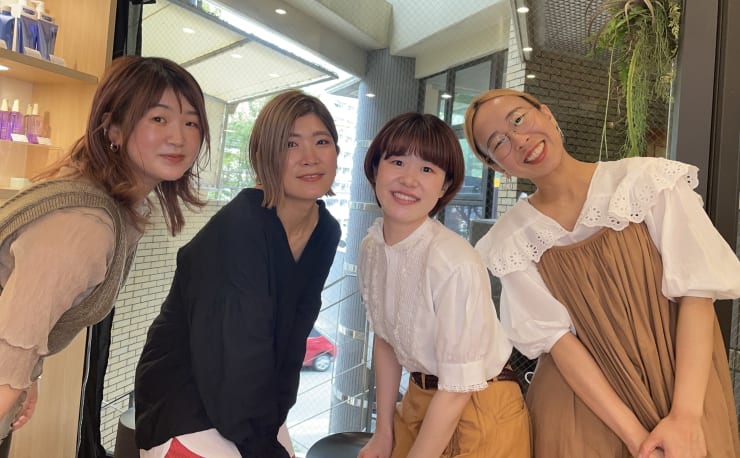 美容室木製店舗カウンター 淡いクリーム色【本日限定最終値下げ】 R hair natural & organic salon(アールヘア ナチュラル アンド