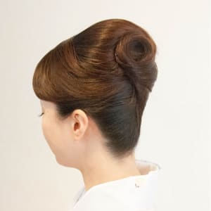 オススメ順 和服 着物 アッシュ ブラウン セミロングの髪型 ヘアスタイル 楽天ビューティ