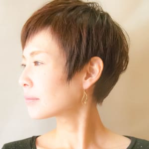 オススメ順 40代 モード ストレート ベリーショートの髪型 ヘアスタイル 楽天ビューティ