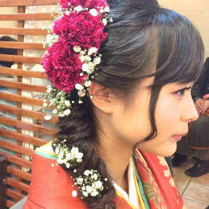 オススメ順 和服 着物 サイドアップ ロングの髪型 ヘアスタイル 楽天ビューティ