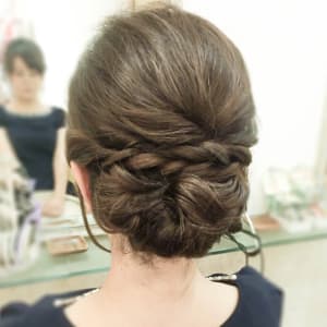 オススメ順 30代 ヘアアレンジ 黒髪 セミロングの髪型 ヘアスタイル 楽天ビューティ