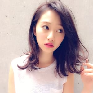 オススメ順 30代 黒髪 ミディアムの髪型 ヘアスタイル 楽天ビューティ