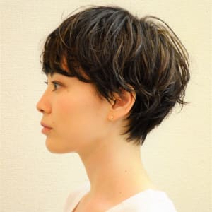 オススメ順 マッシュ 黒髪 ショートの髪型 ヘアスタイル 楽天ビューティ