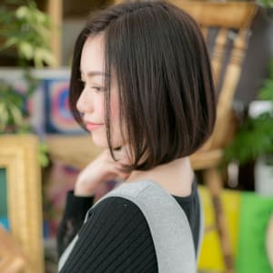 オススメ順 40代 ストレート ミディアムの髪型 ヘアスタイル 楽天ビューティ