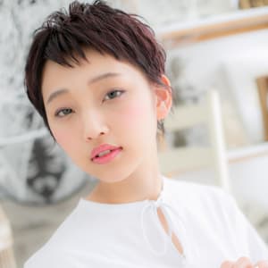 オススメ順 越谷 カラー ストレート ベリーショートの髪型 ヘアスタイル 楽天ビューティ